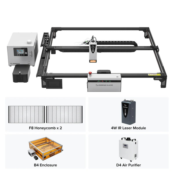 AtomStack Glacier 120W Water-Cooled Diode Laser Engraver